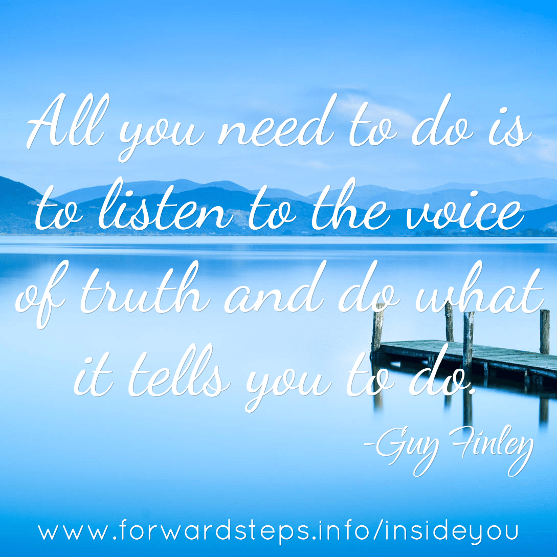 Listen To The Voice Of Truth quote image